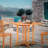Warren Square Teak Solid Wood Yes Outdoor Dining Table , 35 " W 35 " D