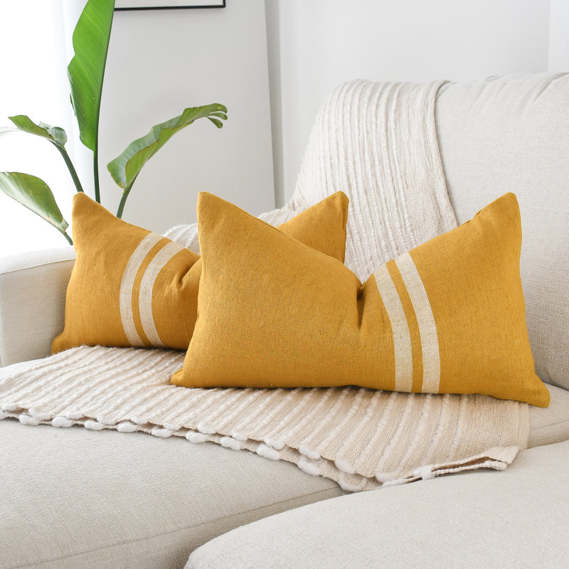 Textured Linen Lumbar