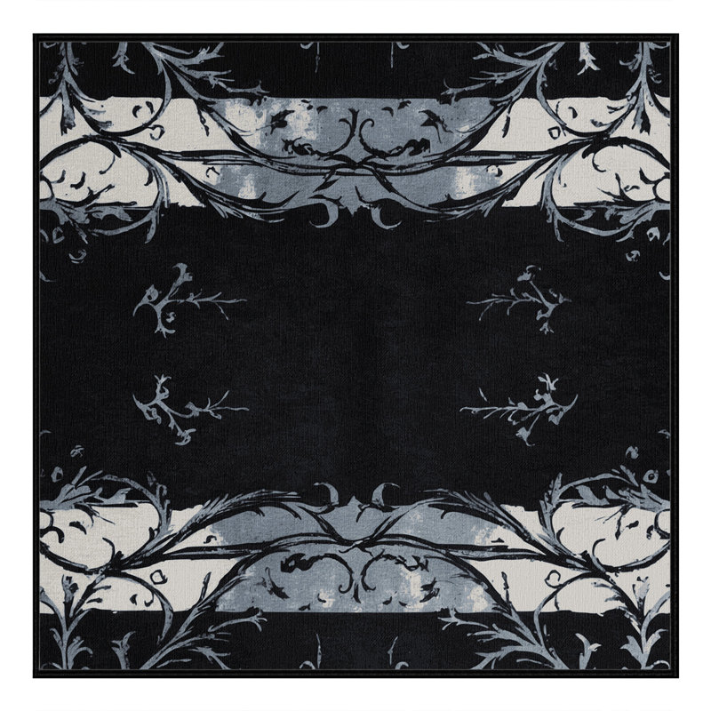 Tapis de jardin gris anthracite, Carré 3 pi