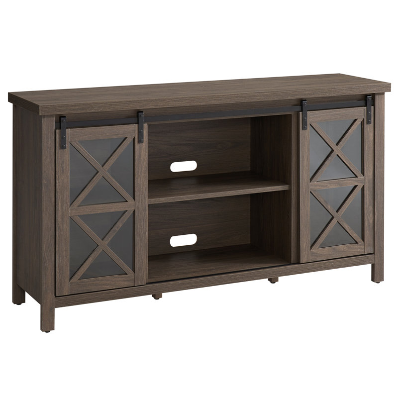 Darren Unfinished TV Stand for TVs up to 65", Brown