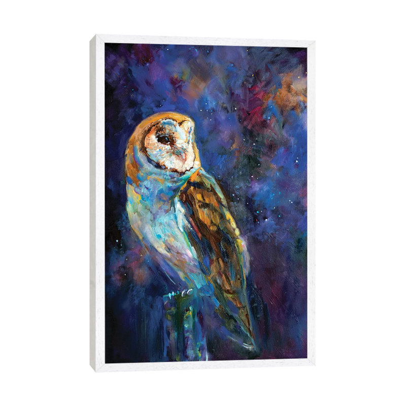 The Astronomer by Sue Gardner - Painting on Canvas, 101.6 cm H x 66.04 cm W, White Framed