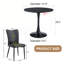 Ensemble de salle à manger exquis avec chaises élégantes et table stable pour des réunions intimes-2062934333-2062934330