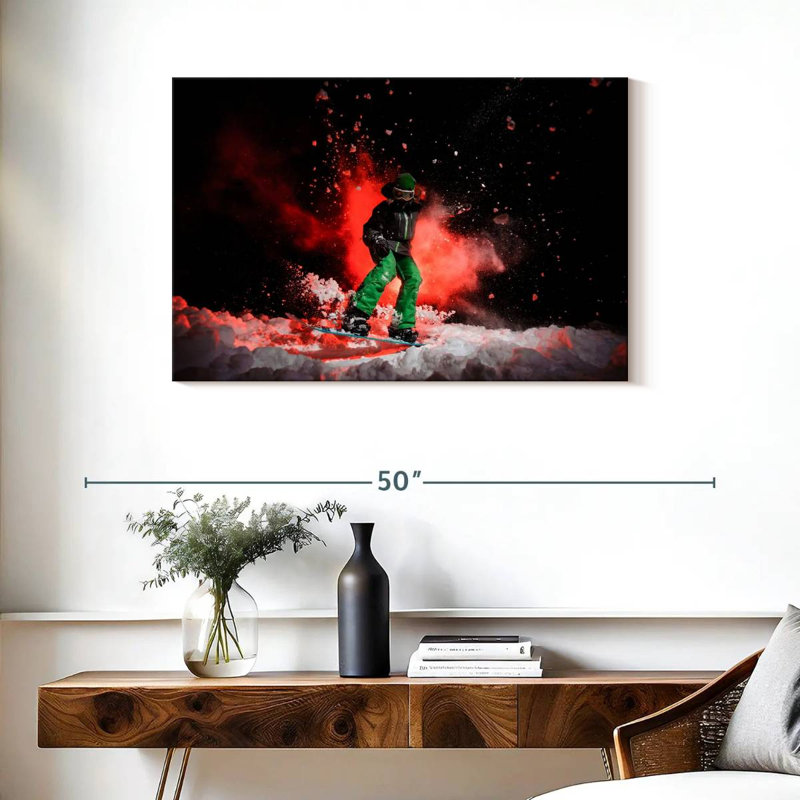 Sireci Cool Snowboarder, 24" H x 36" W