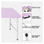 Table pliante portative 4 pi. Mauve clair pour l'intérieur et l'extérieur-130462420