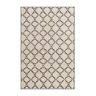 Tapis décoratif multicolore à motif abstrait