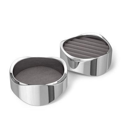 Wavy Jewelry Organizer in Chrome Finish