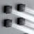 Luxury Ceiling Mounted 4-Function Thermostatic Shower System in Matte Black with Body Jets with Rough-in Valve-99355747