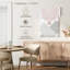 Avery moderne Mid-Century abstrait rose gris III