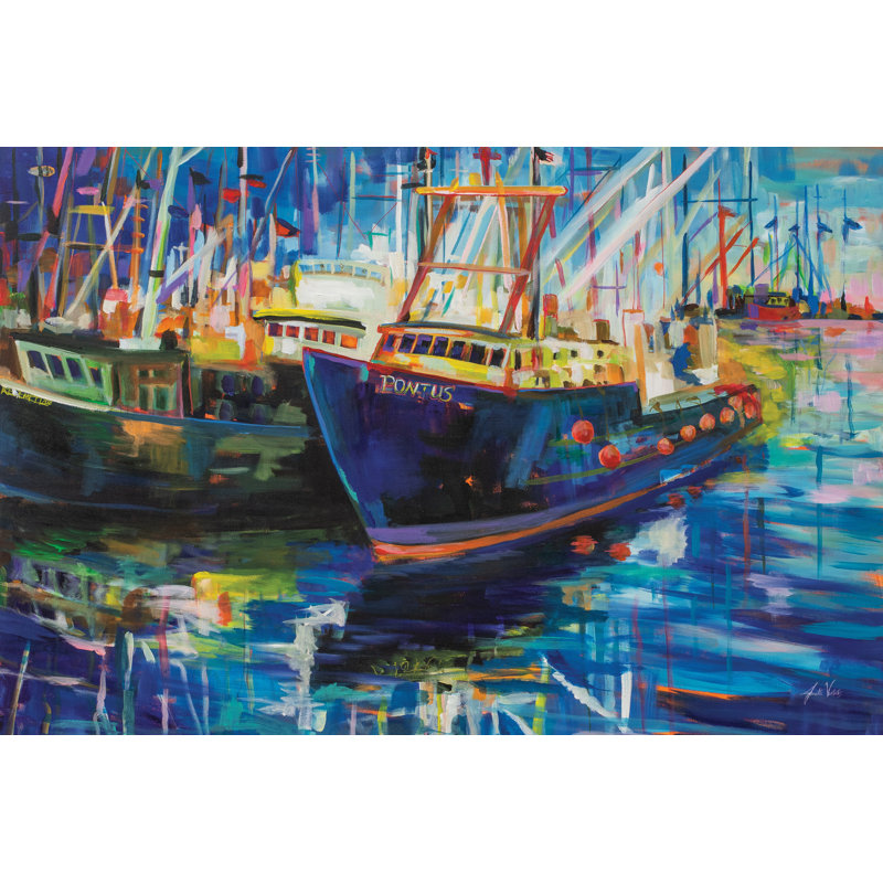 In For The Night by Jeanette Vertentes - Wrapped Canvas Painting, 30cm H x 46cm W