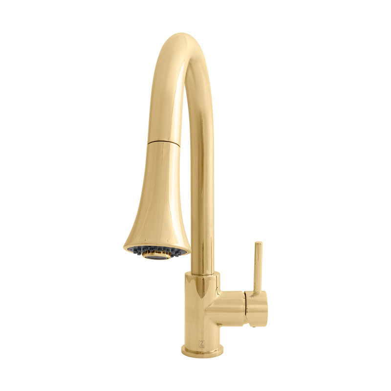 ZLINE Edison Kitchen Faucet, Polished Gold