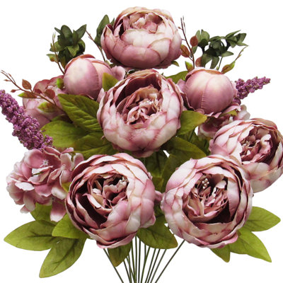 Fabric Peony Arrangement