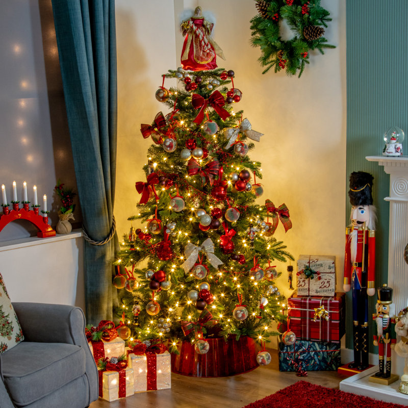 5.91' H Lighted Artificial Fir Christmas Tree