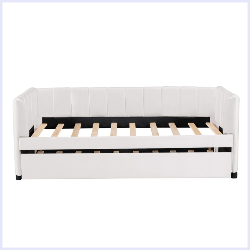 Traves Upholstered Daybed, Beige