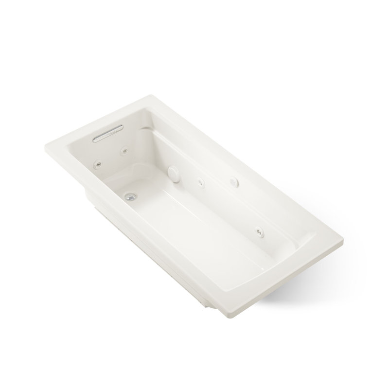 Archer® 66" x 32" Drop-in Whirlpool, Biscuit