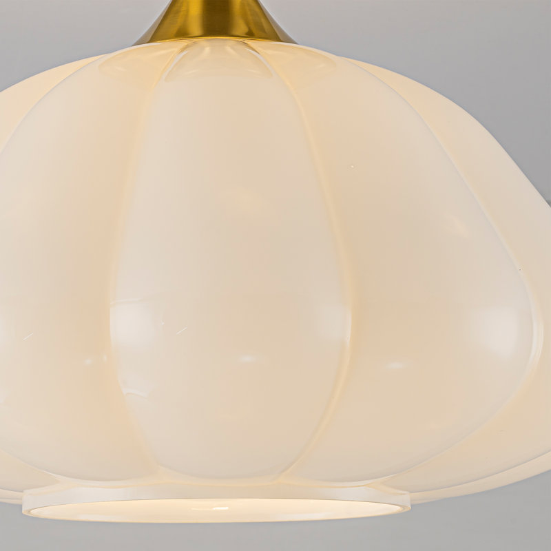 Plafonnier semi-encastré 12 po Mid-Century