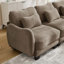 Canapé ergonomique en chenille avec support pour oreiller à la taille
