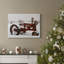 Tracteur de Noël - Toile tendue avec châssis de qualité supérieure - Prêt à être accroché-1075648850