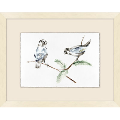 Colorado Lark Bunting With Blue Spruce Painting by Nathan Turner