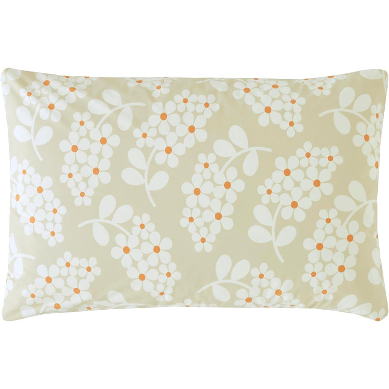 Orla Kiely Wisteria Taupe Duvet Cover Set, Double Duvet Cover + 2 Standard Pillow case