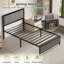 Platform Bed Frame with Headboard and Footboard, Heavy-Duty Bed Frame with Metal Slats Support, Modern Fabric Upholstered Beds, No Box Spring Needed-451935279
