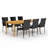 Rectangular 6 - Person Dining Set-631236958-631013285