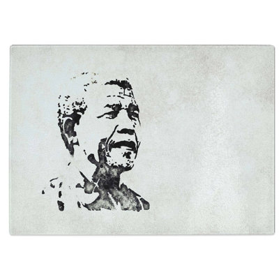 Tempered Glass Nelson Mandella Chopping Board