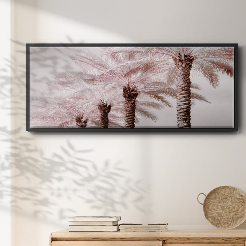 Stately Palms- Framed Canvas, 20" H x 50" W