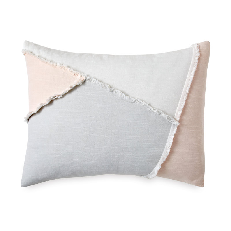 Blush and White Cotton King Comforter Set