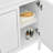 36'' Single Bathroom Vanity with Carrara Marble Top-177049439