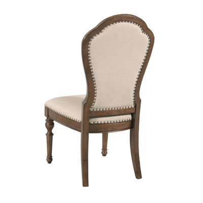 Chaise d'appoint rembourrée Skylinn brun / beige