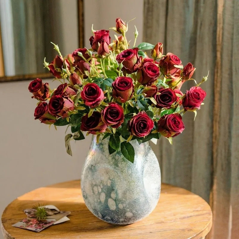 Tige de rose de jardin rétro - 25 po, Peach, Une tige
