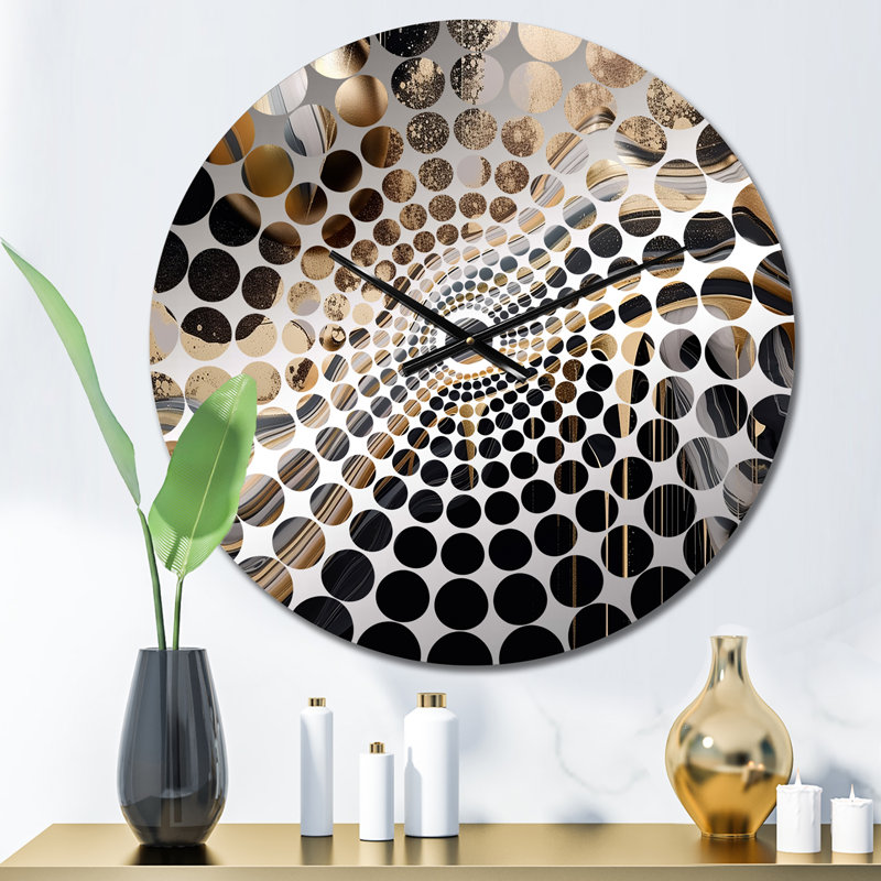 Makiyah - Horloge murale abstraite en marbre, Petit
