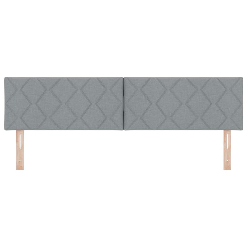 Fabric Headboard Geometric With Headboard Fabric, 100 x 200cm, Light Grey