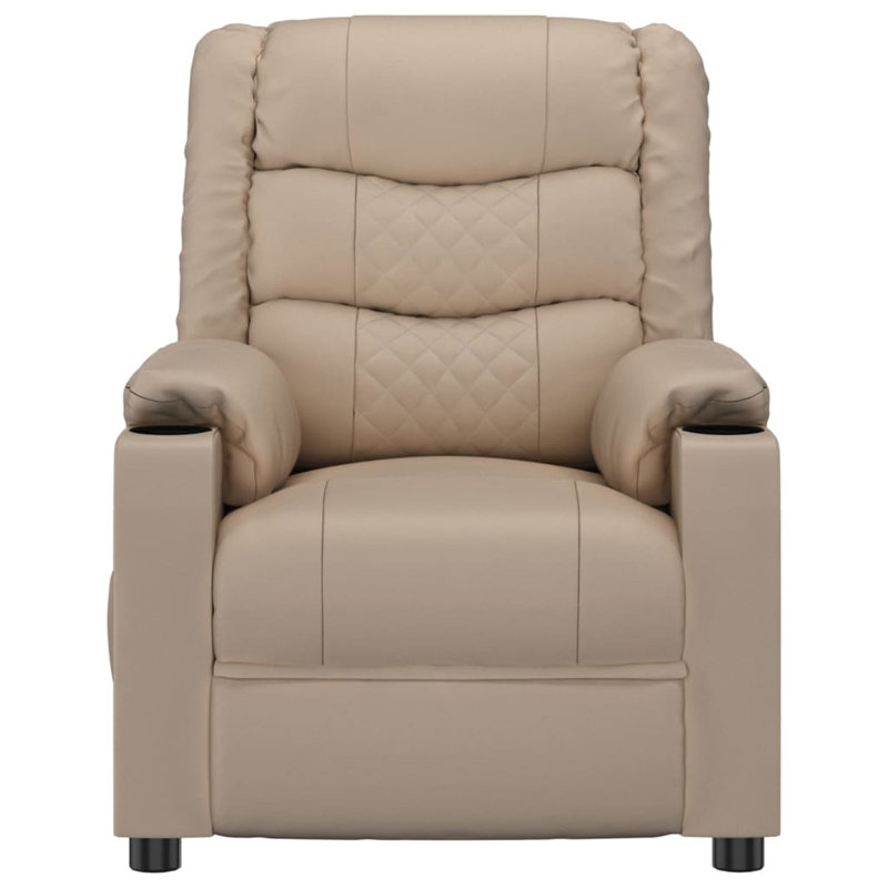 Kanth Faux Leather Massage Chair, Cappuccino