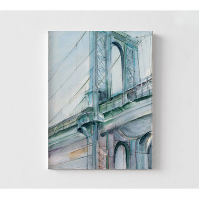 Architectural Office Decor, Watercolor Urban Print, Watercolor City Apartment Artwork, Architect Desk Decor, Civil Engineer Gift -  WeFrameArt, 26313FN-4Hx6Wx1D-PRINT ONLY