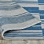 Boulder 5X8 Indoor Outdoor Handwoven Stripe Blue Area Rug By Classic Home-2066750118