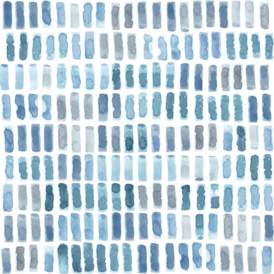 Rouleau de papier peint aquarelle Brynne L 33 pi x l 20,5 po