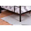 Lit superposé double en métal noir brillant avec un look moderne et un design contemporain attaché pour la chambre à coucher