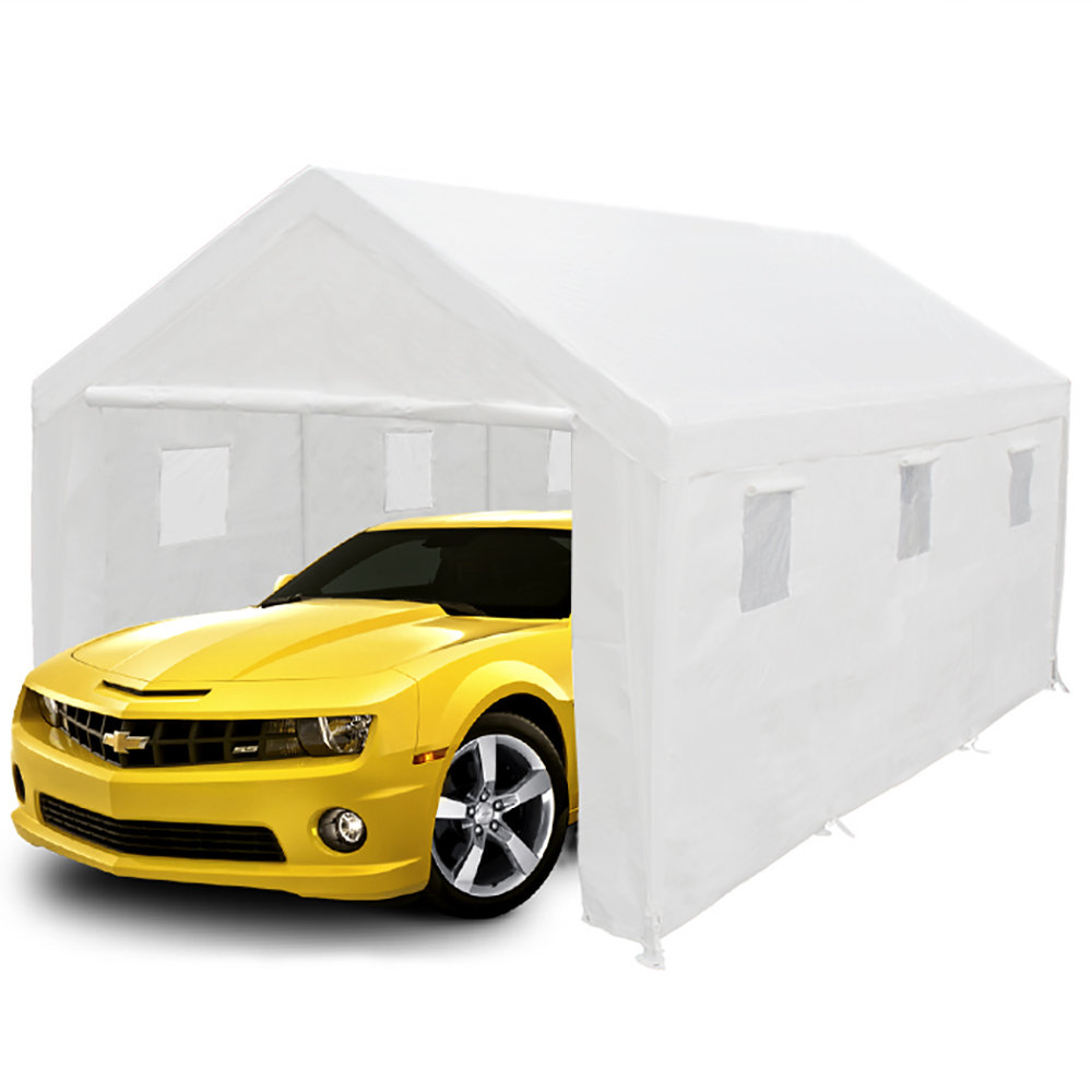 King Canopy Hercules 10ft 8in x 20ft Steel Frame Enclosed Canopy Garage & Reviews Wayfair