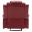 Fauteuil inclinable manuel de cinéma maison avec bande lumineuse à DEL pour le salon, la chambre à coucher, rouge vin