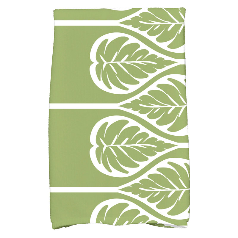 Sigsbee Floral Tea Towel Kitchen Towel, Green