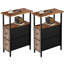 40cm W Metal Bedside Table