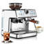 Machine à espresso à double chaudière avec moulin intégré, contrôle PID et buse à vapeur, acier inoxydable
