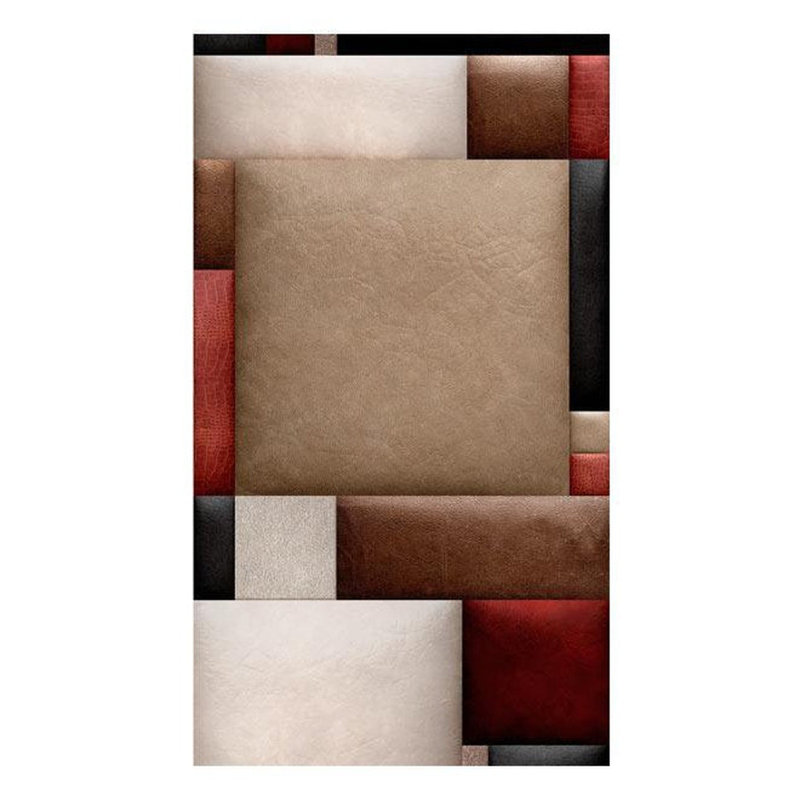Rouleau de papier peint lisse L 32,8 pi x l 19,7 po Damoni, Rouge / noir