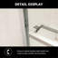 Cabine de douche coulissante demi-cadre l 48 po x H 76 po-111798369