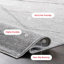 Tapis contemporain ivoire, gris et gris anthracite à rayures abstraites Amii-846218076