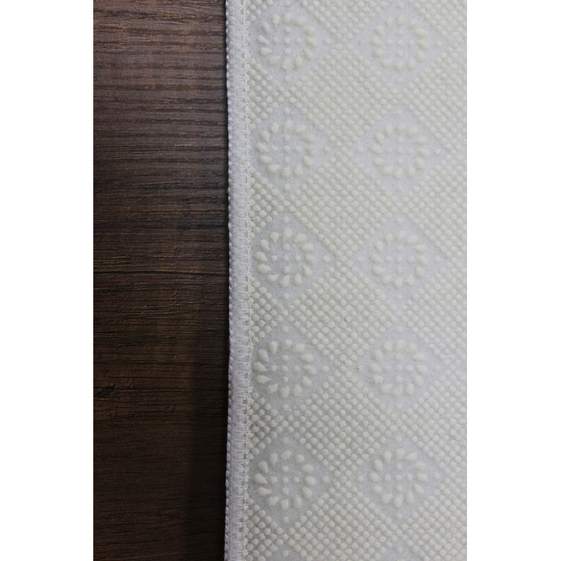 Machine Woven Polyester Area Rug in Black/White/Grey, Rectangle 140 x 220cm