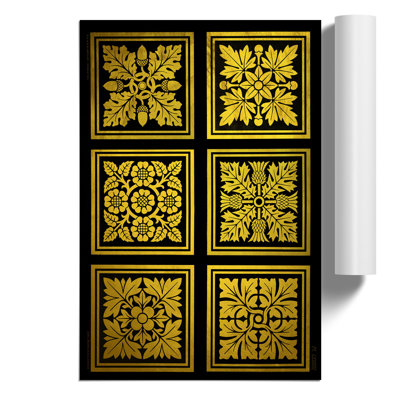Golden Patterns - Frameless Print