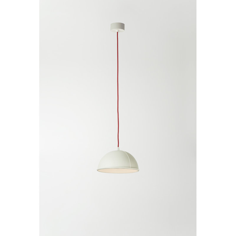 Be.pop 1 - Light Dome Pendant, White, Red