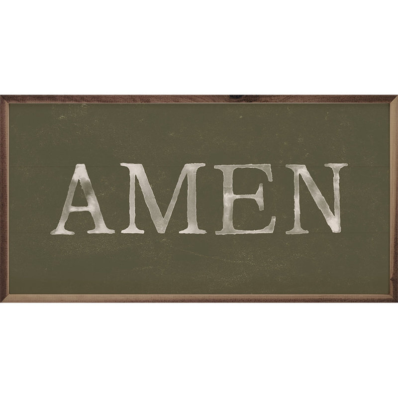 Vert amen, H 12 po x l 24 po